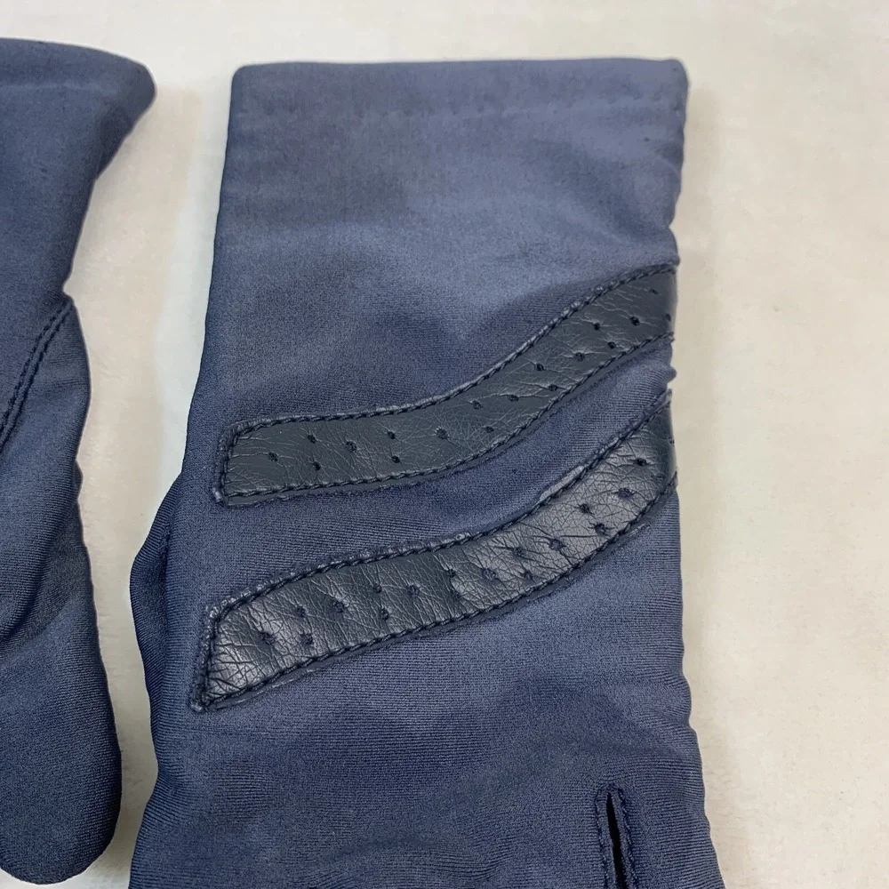 VTG‎ L'EGGS SHEER ENERGY Comfy Stretch Nylon Blue Driving Casual Gloves One Size